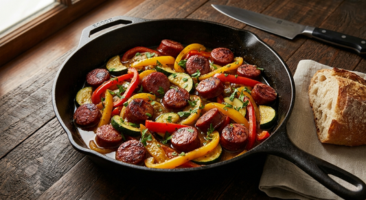 Opa's Beef Smoked Sausage and Vegetable Skillet