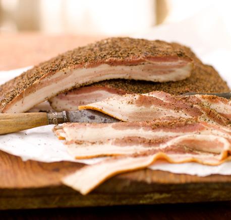 Opa’s Smoked Peppered Bacon With Sauerkraut And Apples