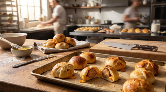 Smoked Sausage Kolache Bites with Opa's Jalapeño Cheddar