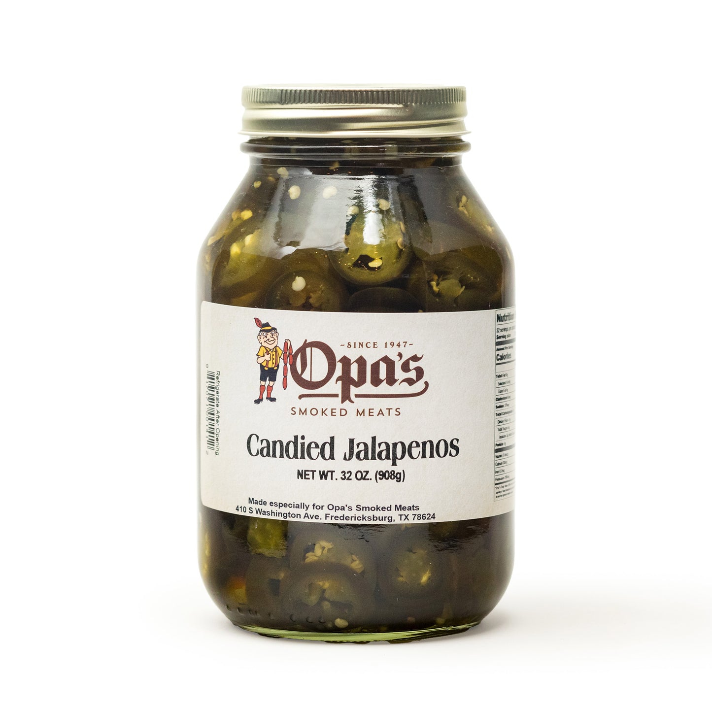 Opa's Candied Jalapeños