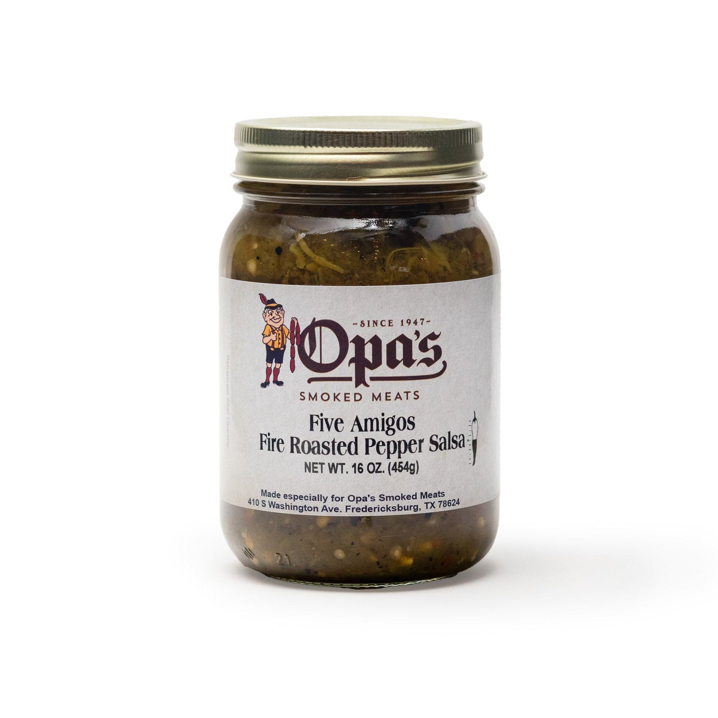 Opa's Five Amigos Fire Roasted Pepper Salsa - Opa's Smoked Meats
