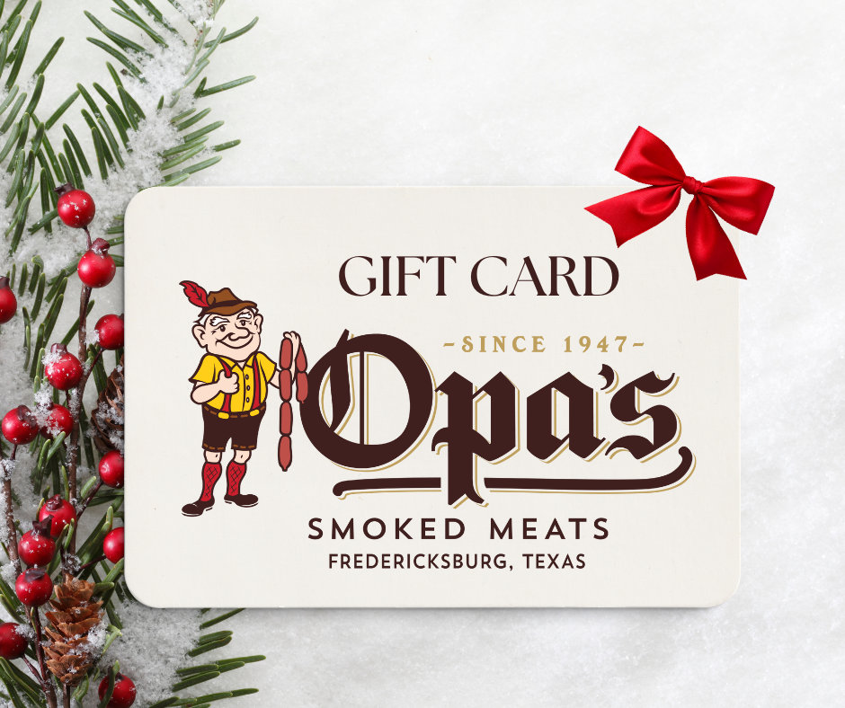 Opa's Gift Card