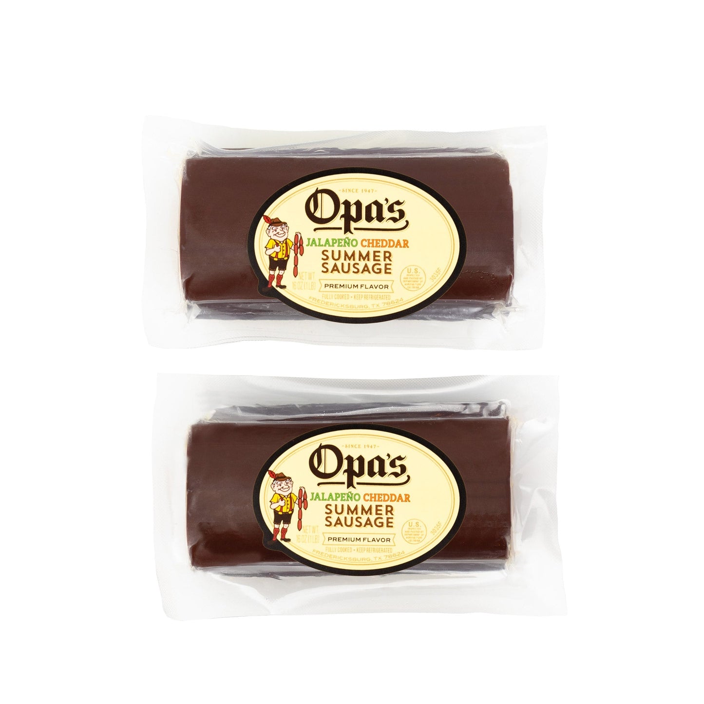 Opa’s Jalapeño Cheddar Summer Sausage - Opa's Smoked Meats