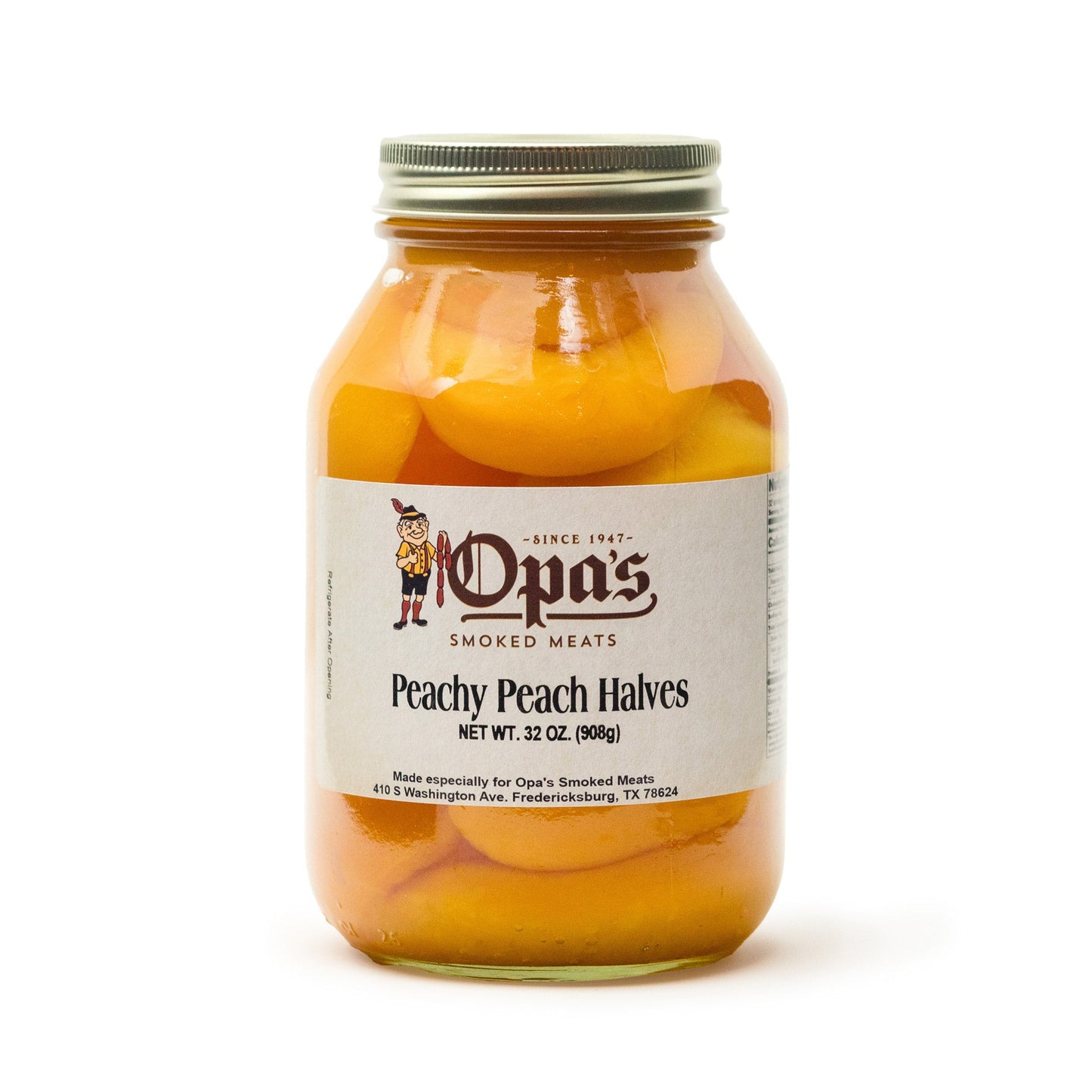 Opa's Peachy Peach Halves - Opa's Smoked Meats