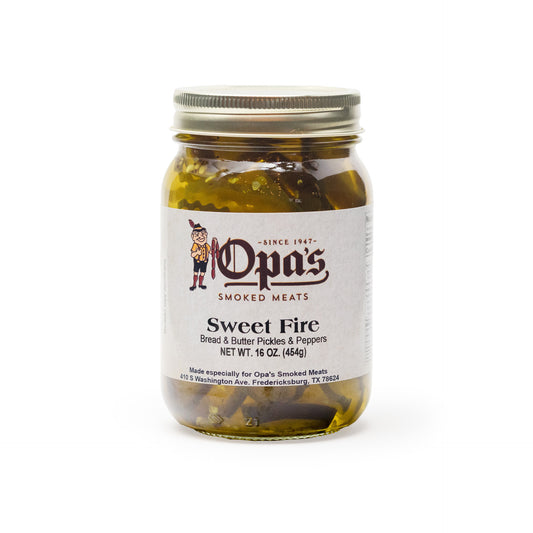 Opa's Sweet Fire Pickles