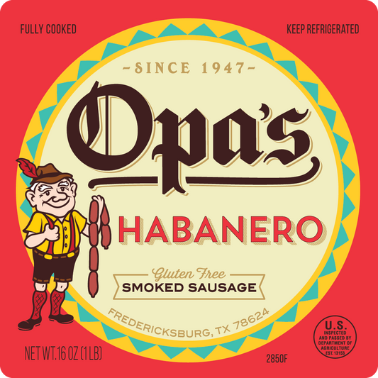 Opa's Habanero Smoked Sausage - Opa's Smoked Meats