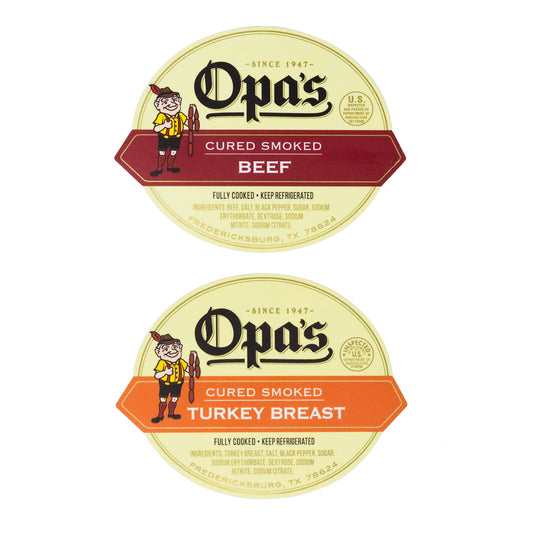 Opa's Cured Beef and Cured Turkey Combo - Opa's Smoked Meats