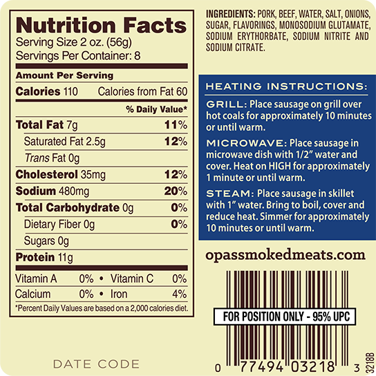 Opa's Premium Cooked Knackwurst