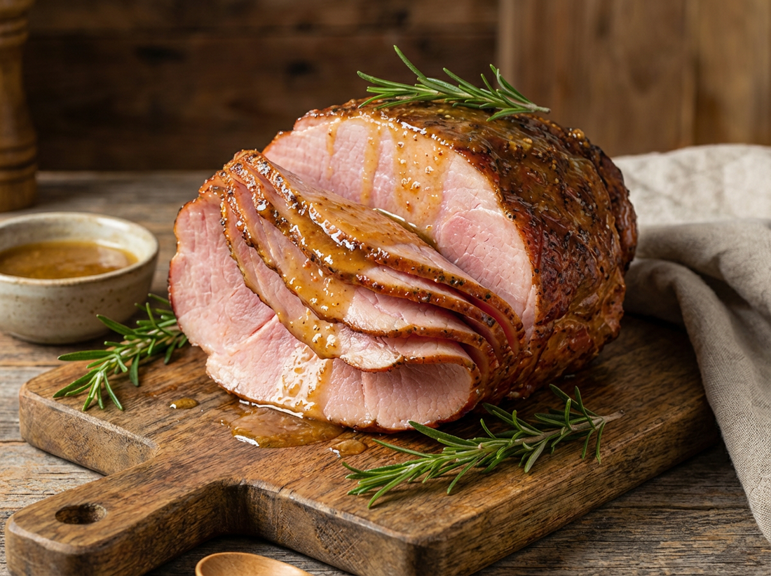Opa's Traditional Easter Ham with a Sweet Mustard Glaze