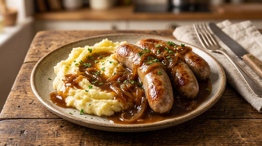 Bangers & Mash with Opa's Bratwurst