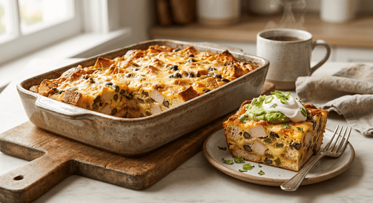 Opa’s Smoked Chicken Strata, Mexican Style - Opa's Smoked Meats