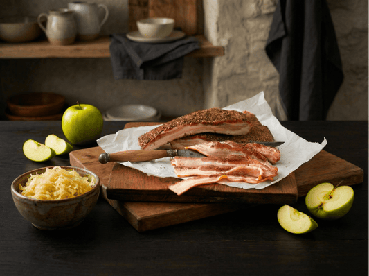 Opa’s Smoked Peppered Bacon With Sauerkraut and Apples - Opa's Smoked Meats