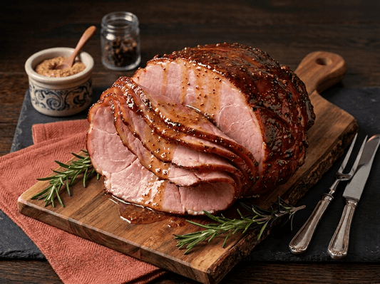 Opa's Traditional Hickory Smoked Ham with a Sweet Mustard Glaze - Opa's Smoked Meats