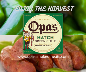 We feature HATCH Green Chile in our Sausage