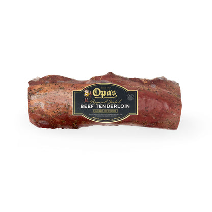 Opa's Peppered Smoked Beef Tenderloin