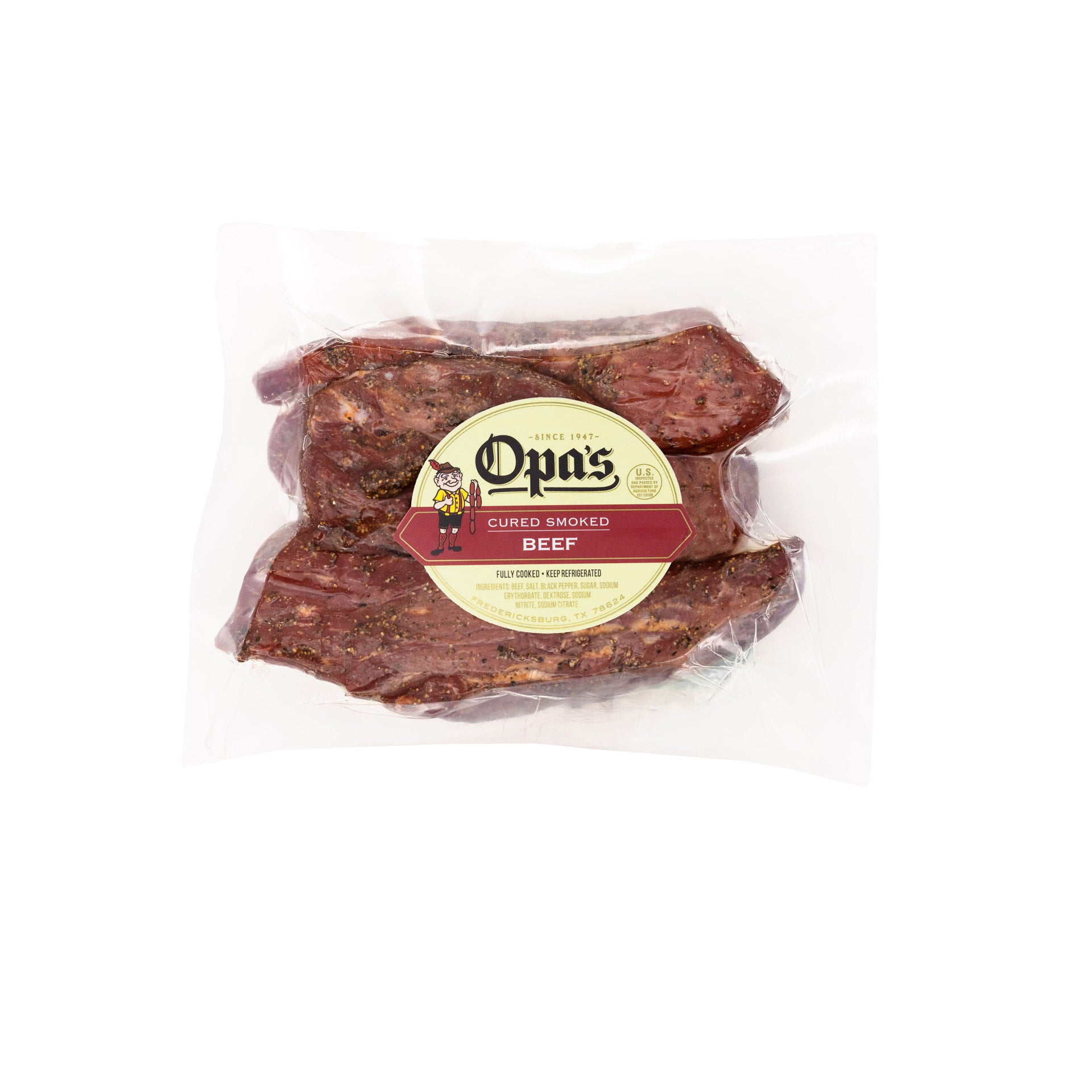 Opa's Peppered Cured Smoked Beef