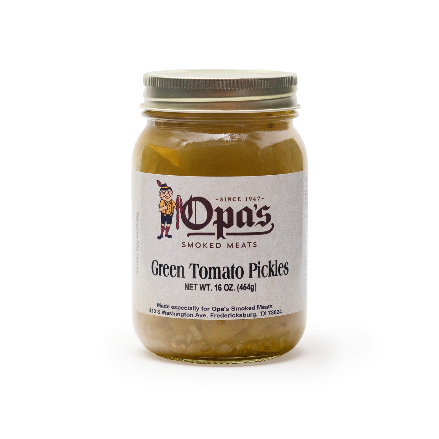 Opa's Green Tomato Pickles