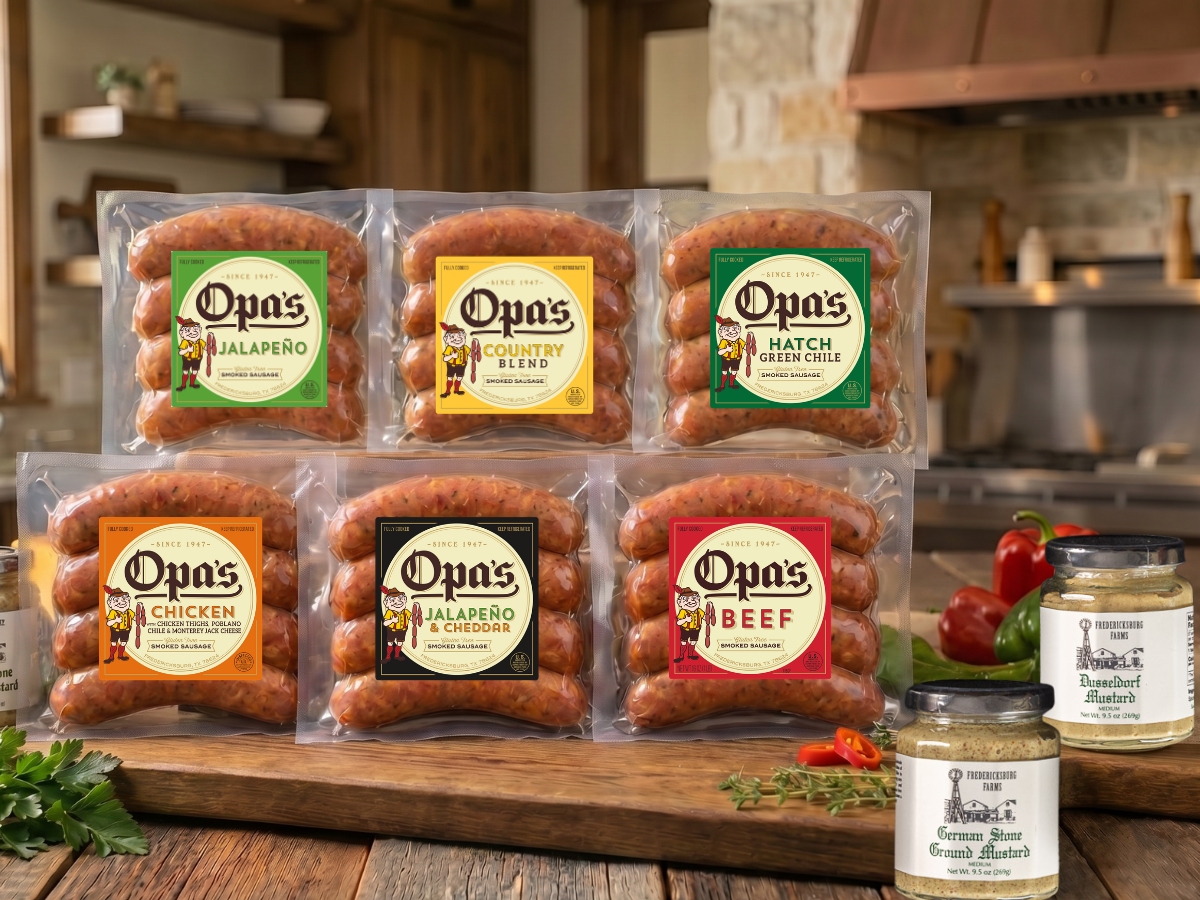 Special: Sausage Sampler + 3 Bonus Jalapeño Packs - Opa's Smoked Meats