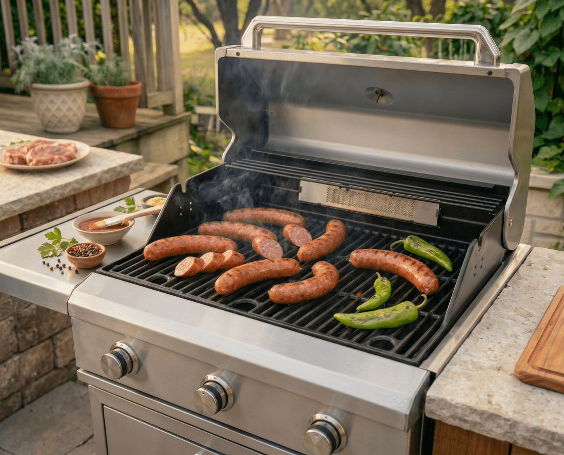 Opa's Hatch Green Chile Smoked Sausage - Opa's Smoked Meats